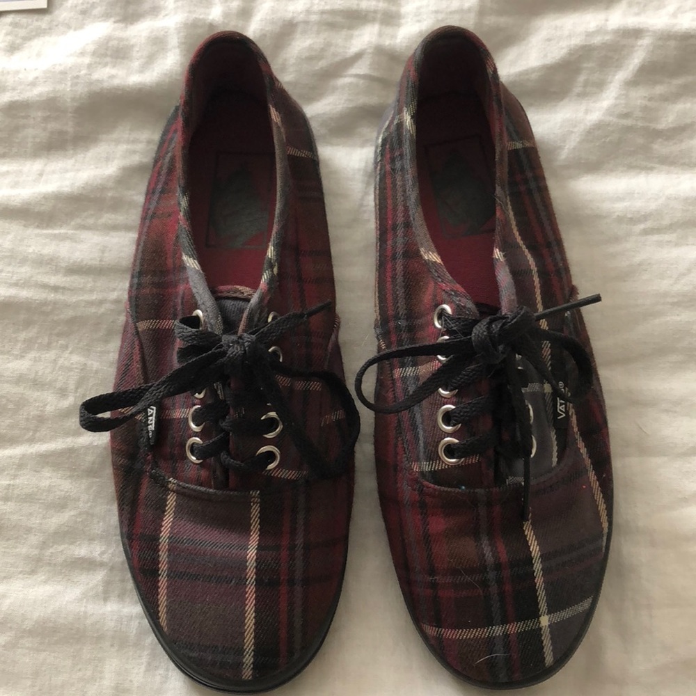 Plaid Vans - size 7.5